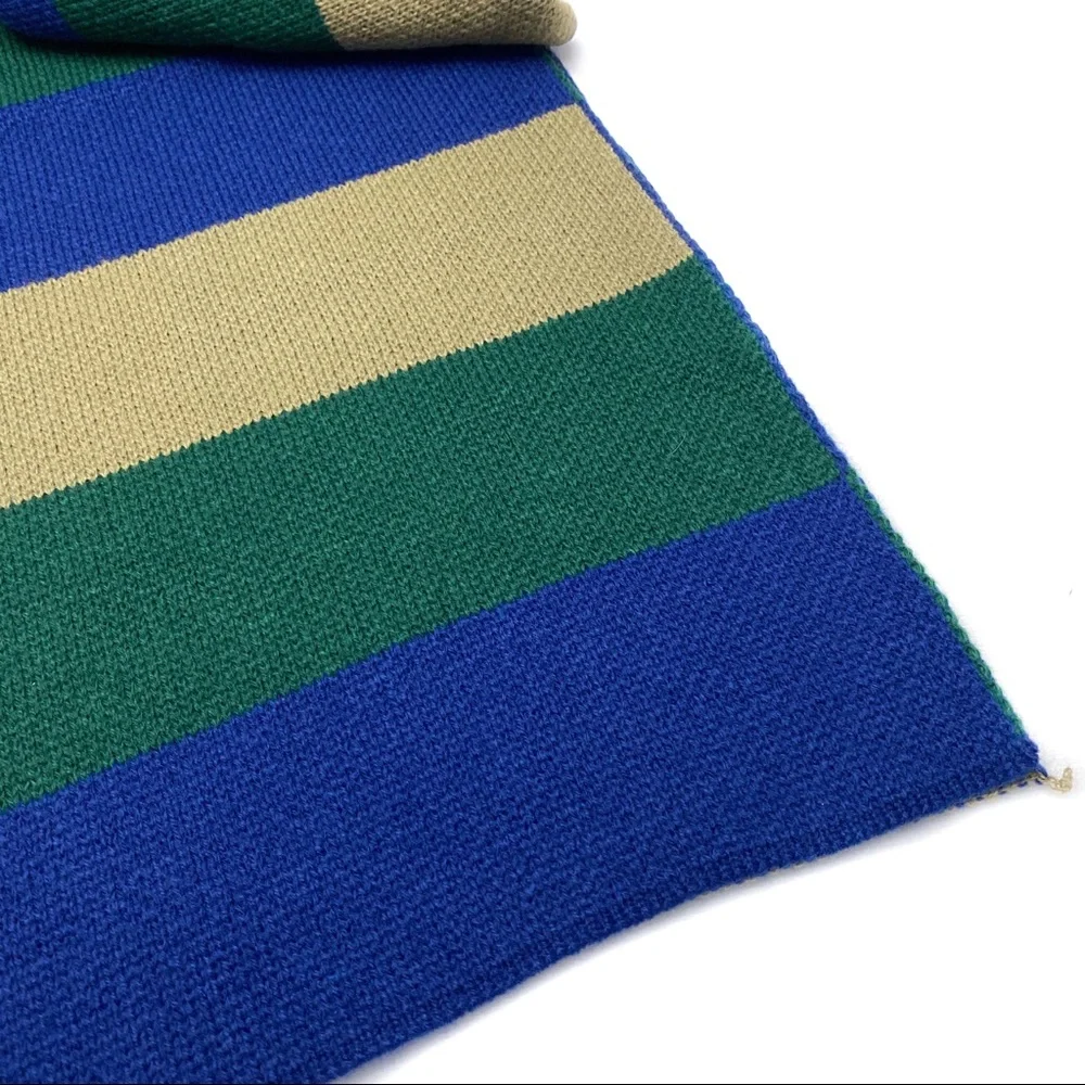 Unisex Winter Knit Colorblock Scarf